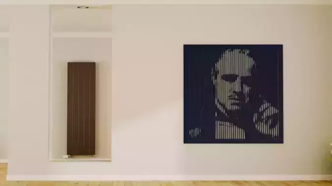 Halftone wall sticker Don Vito Corleone 3D print model
