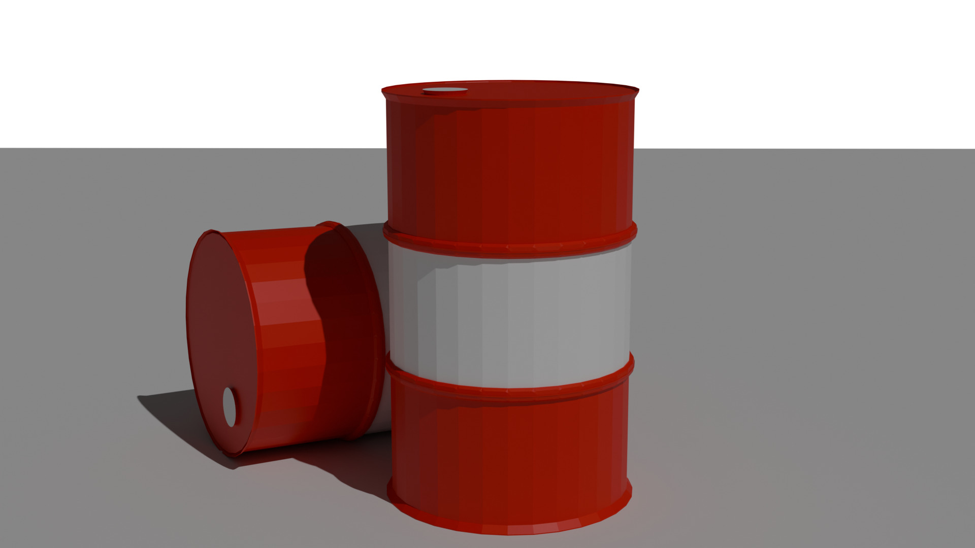 Industrial Metal Barrel 3D Model  Low Poly Low-poly 3D model_5