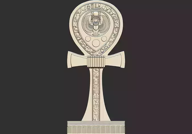 Egyptian pharaoh ankh key 3d printable model  3D print model