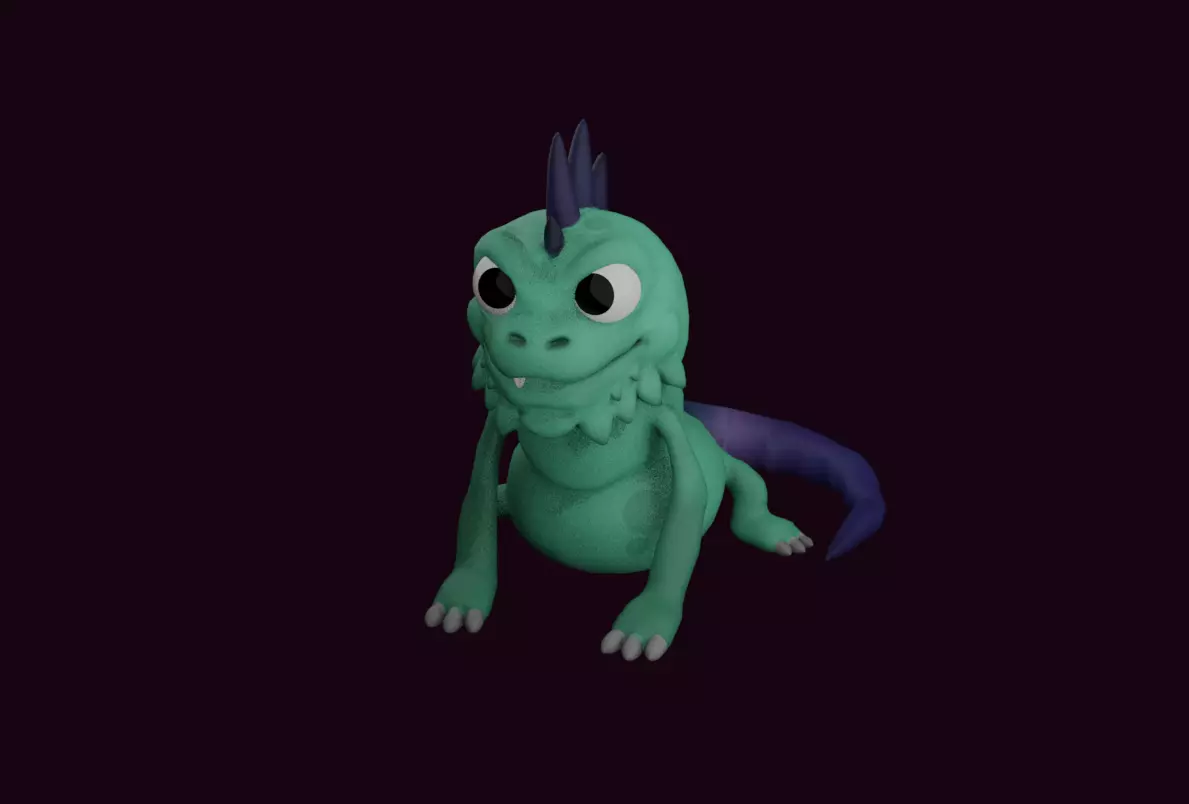 iguane Free low-poly 3D model
