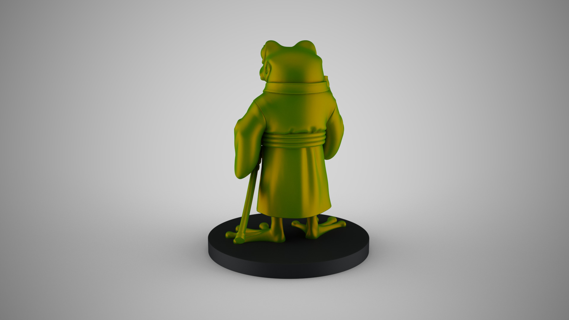 Sword Frog Decor 3D print model_6