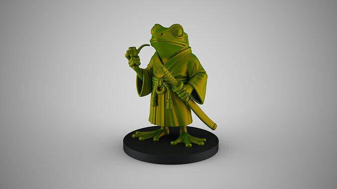 Sword Frog Decor 3D print model