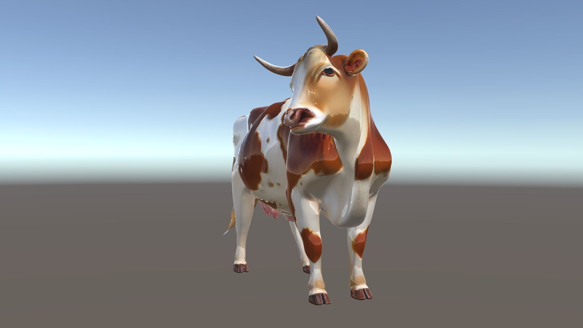 Realistic Farm Cow D Model Pack Low-poly 3D model_6