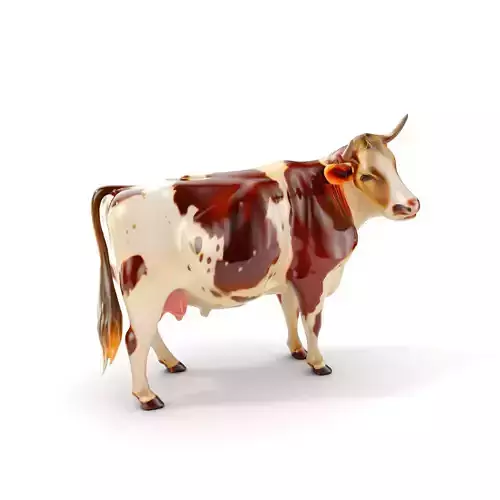 Realistic Farm Cow D Model Pack Low-poly 3D model