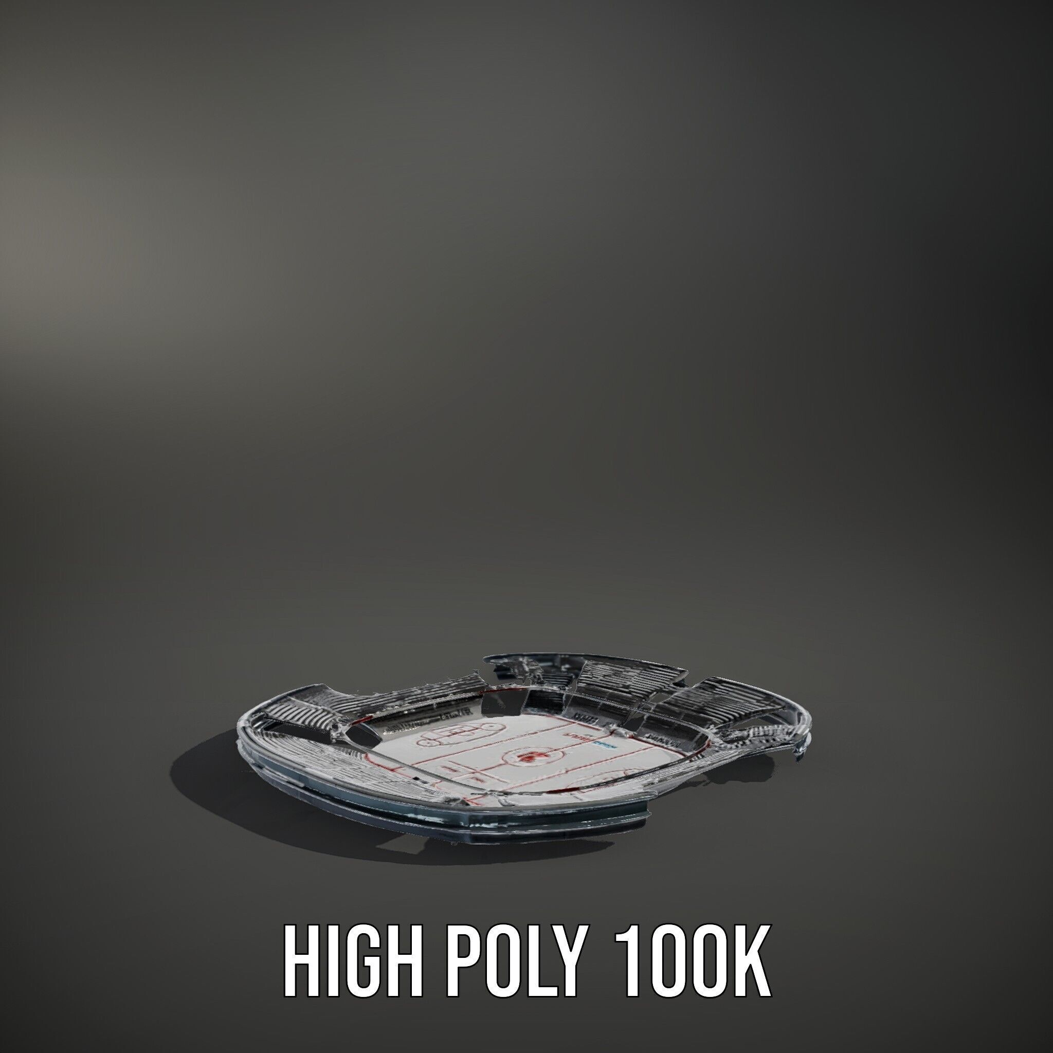 Hockey Stadium Arena Model Pack Low-poly 3D model_9