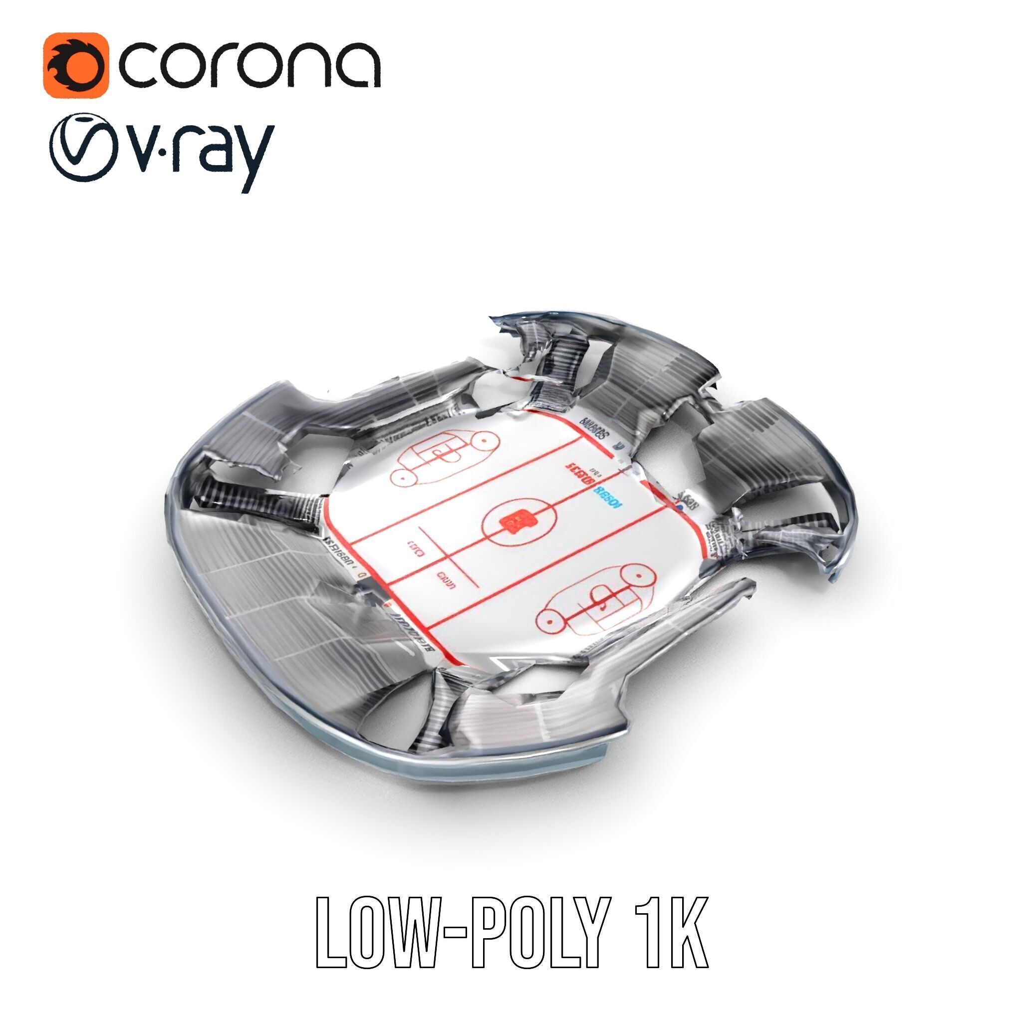 Hockey Stadium Arena Model Pack Low-poly 3D model_21