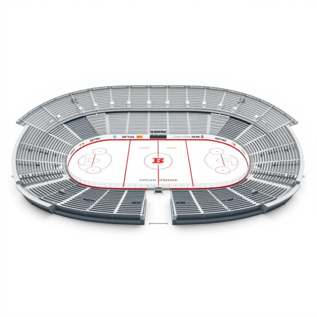 Hockey Stadium Arena Model Pack Low-poly 3D model_3