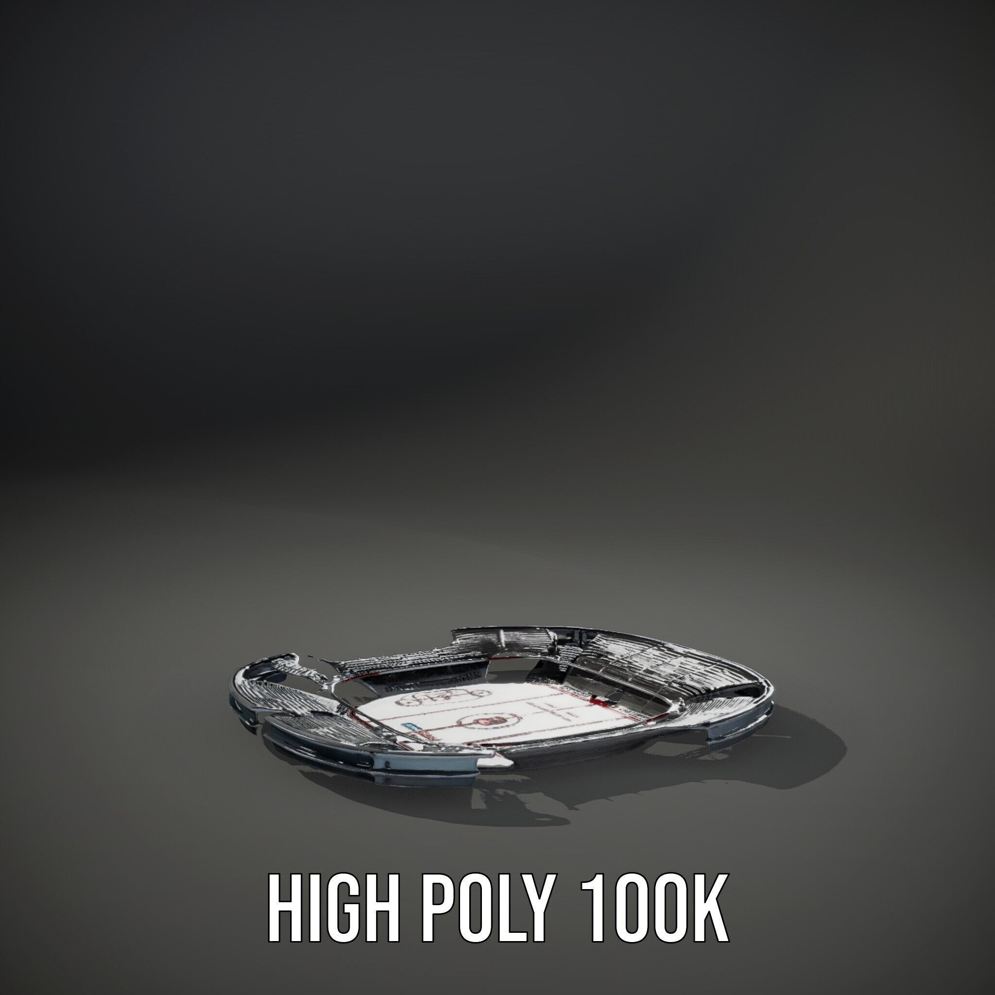 Hockey Stadium Arena Model Pack Low-poly 3D model_12