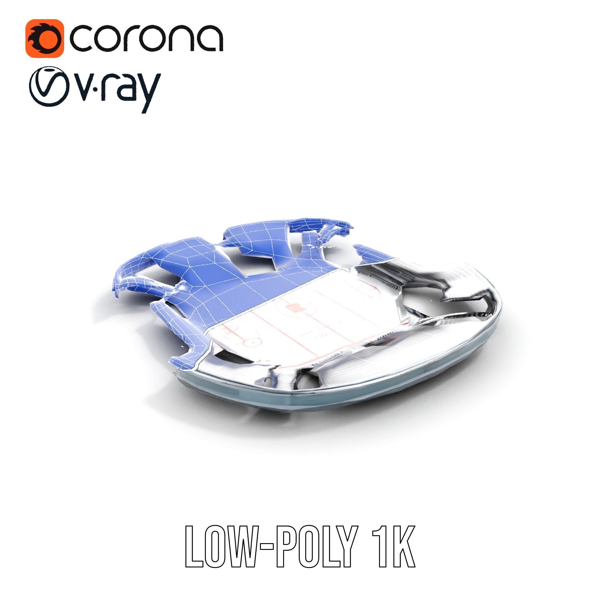 Hockey Stadium Arena Model Pack Low-poly 3D model_27