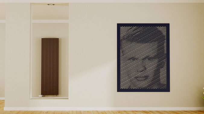 Halftone wall sticker Erling Braut Haland 3D print model