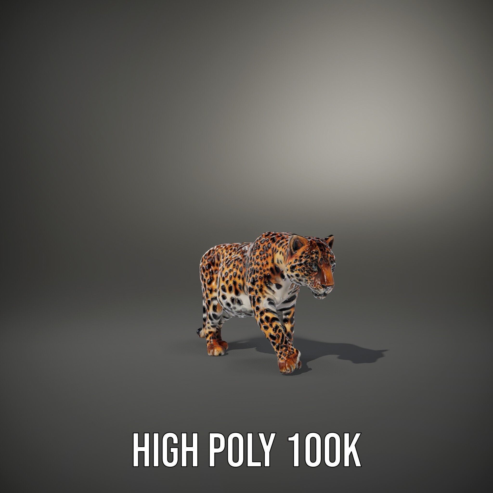 Elegant Jaguar Model Pack for Realistic D Rendering Low-poly 3D model_15