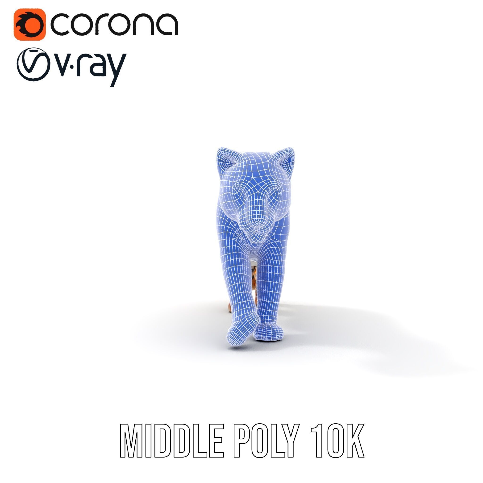 Elegant Jaguar Model Pack for Realistic D Rendering Low-poly 3D model_32