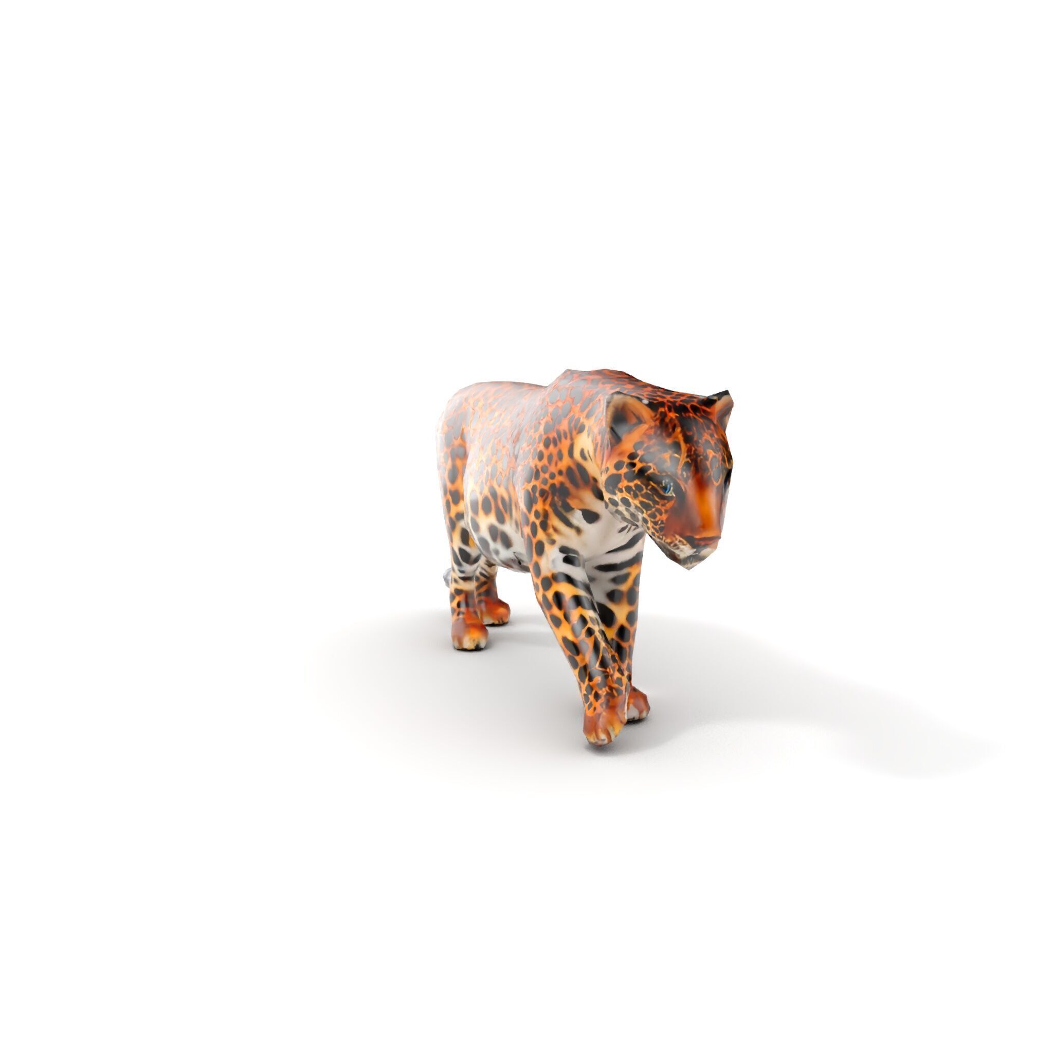 Elegant Jaguar Model Pack for Realistic D Rendering Low-poly 3D model_8