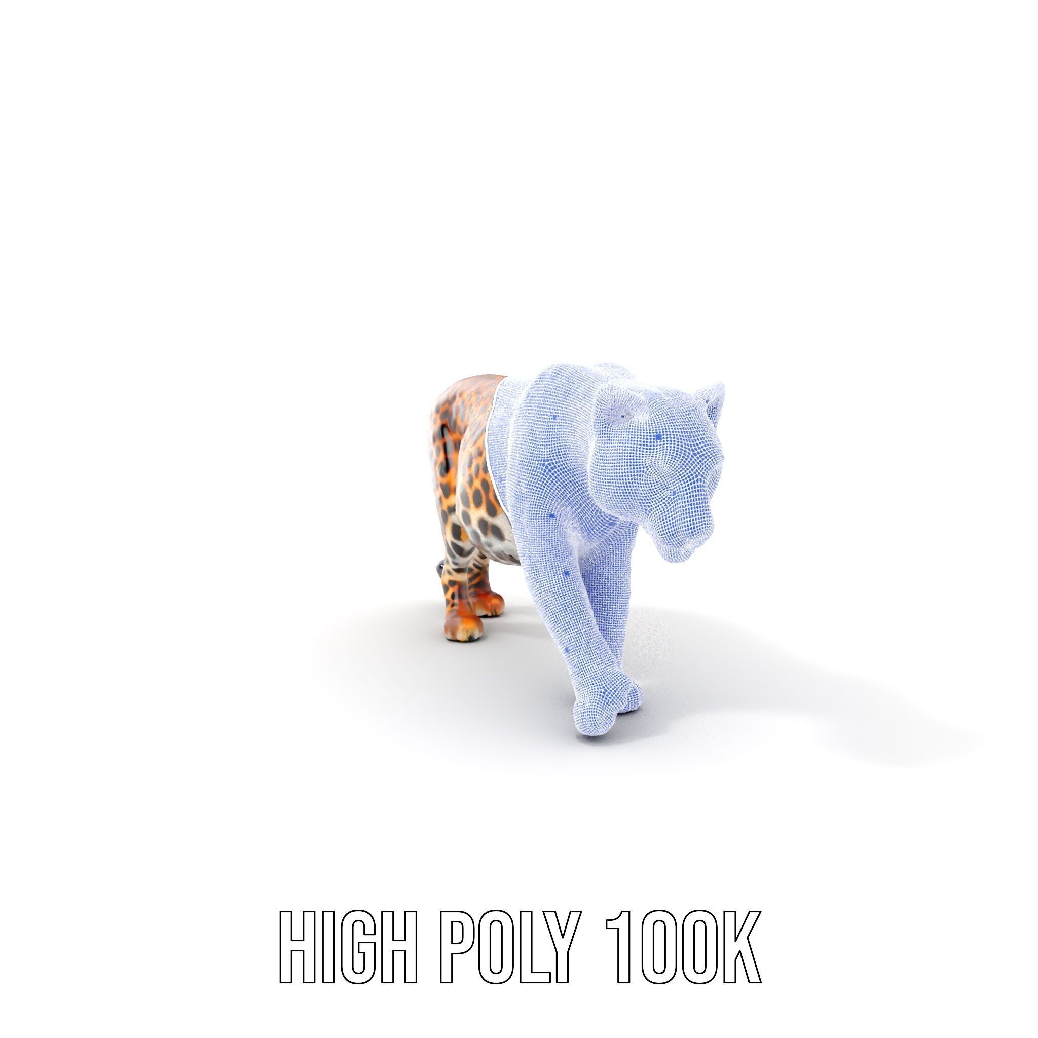 Elegant Jaguar Model Pack for Realistic D Rendering Low-poly 3D model_5