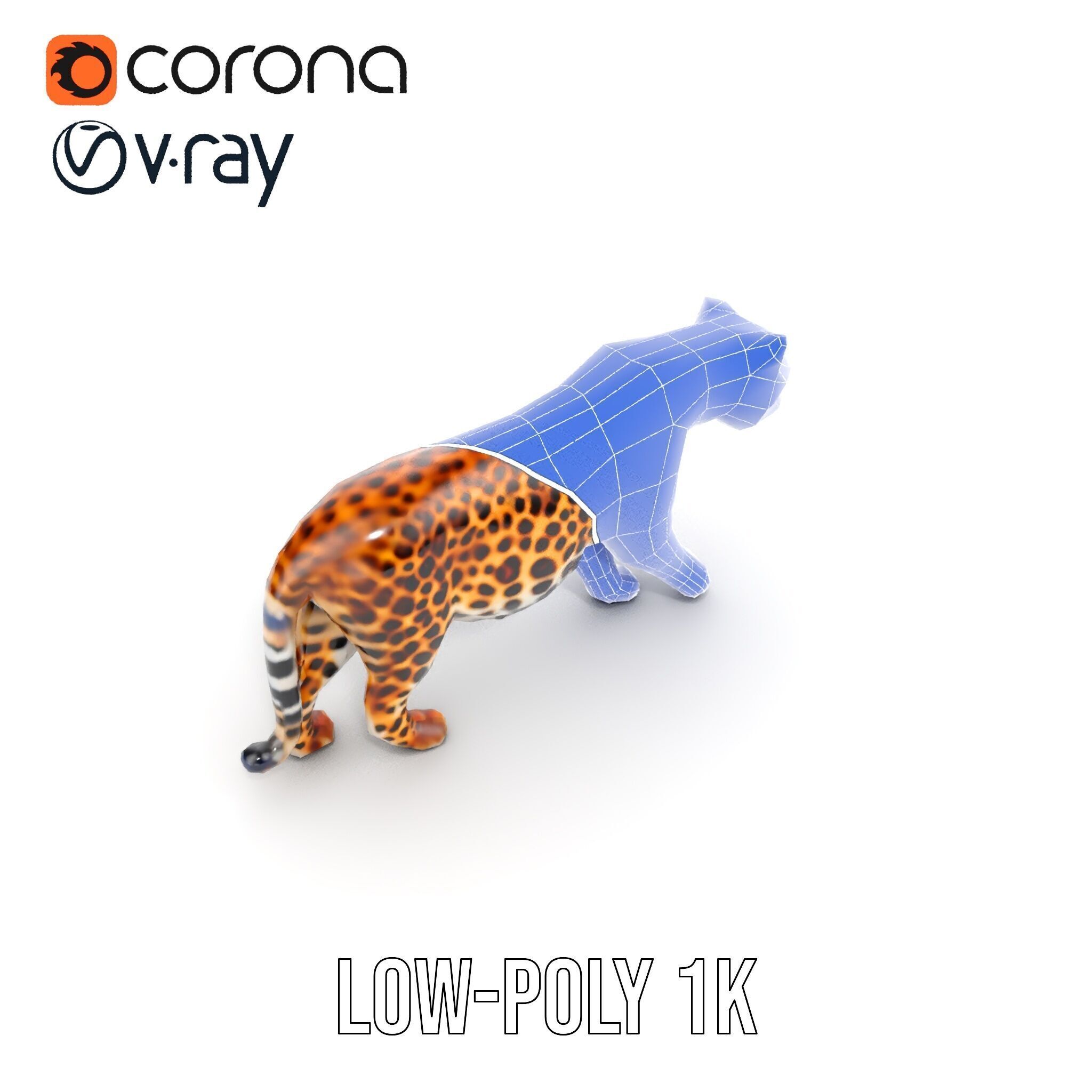 Elegant Jaguar Model Pack for Realistic D Rendering Low-poly 3D model_33