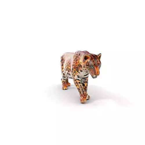 Elegant Jaguar Model Pack for Realistic D Rendering Low-poly 3D model