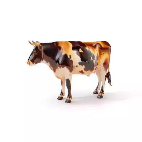 Holstein Cow Model Pack for Realistic Rendering Low-poly 3D model