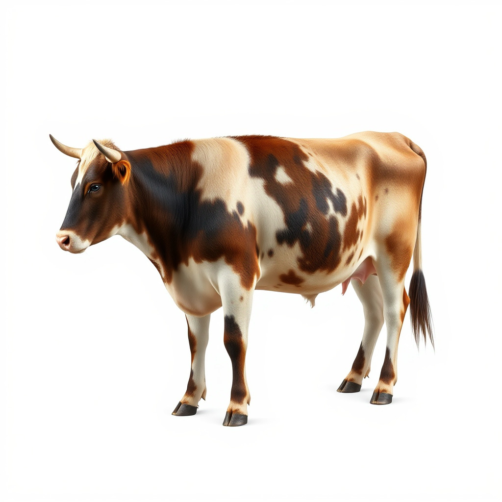 Holstein Cow Model Pack for Realistic Rendering Low-poly 3D model_3