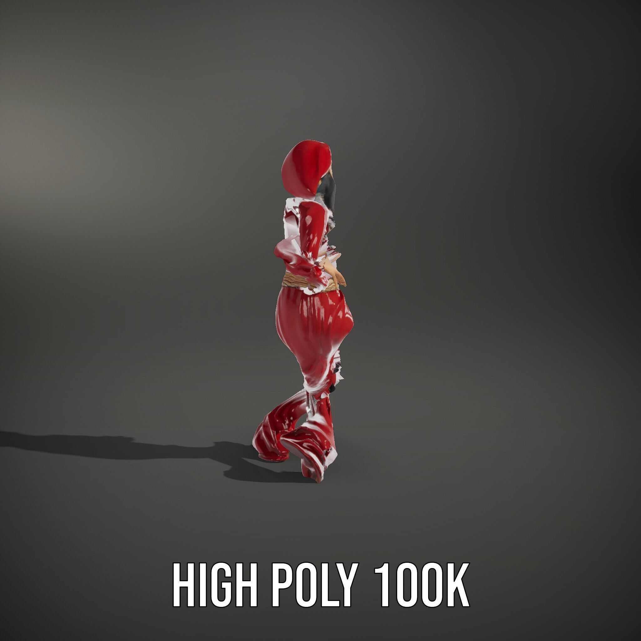 Mystical Wizard Character Model Rigged and Animated Low-poly 3D model_11