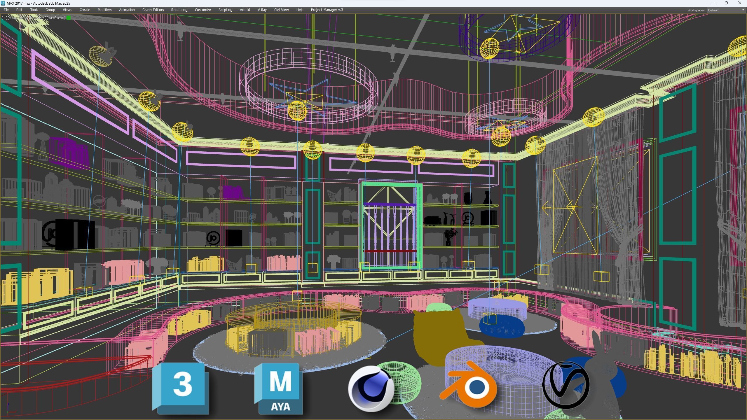 3D Kids Environment Collection - KINDERGARTEN - Classrooms Low-poly 3D model_38