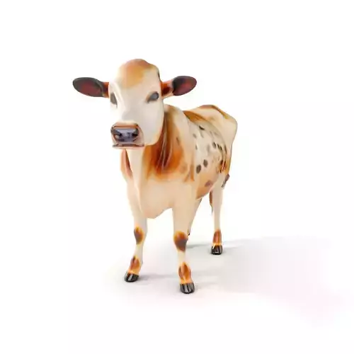 Realistic Cow Model Pack for Animation and Games Low-poly 3D model