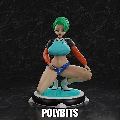 Dragon Ball Bulma Anime Figure 3D print model