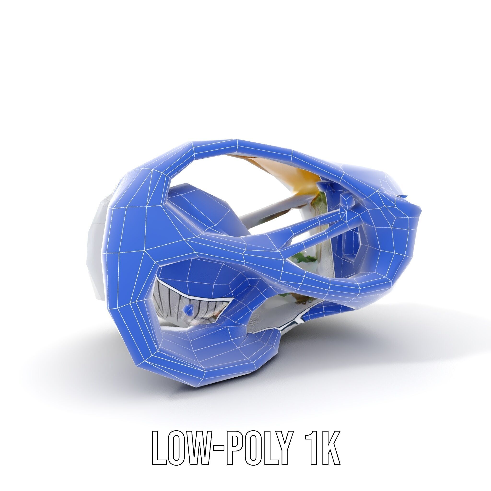 Futuristic Architectural Model Pack with Organic Design Low-poly 3D model_13