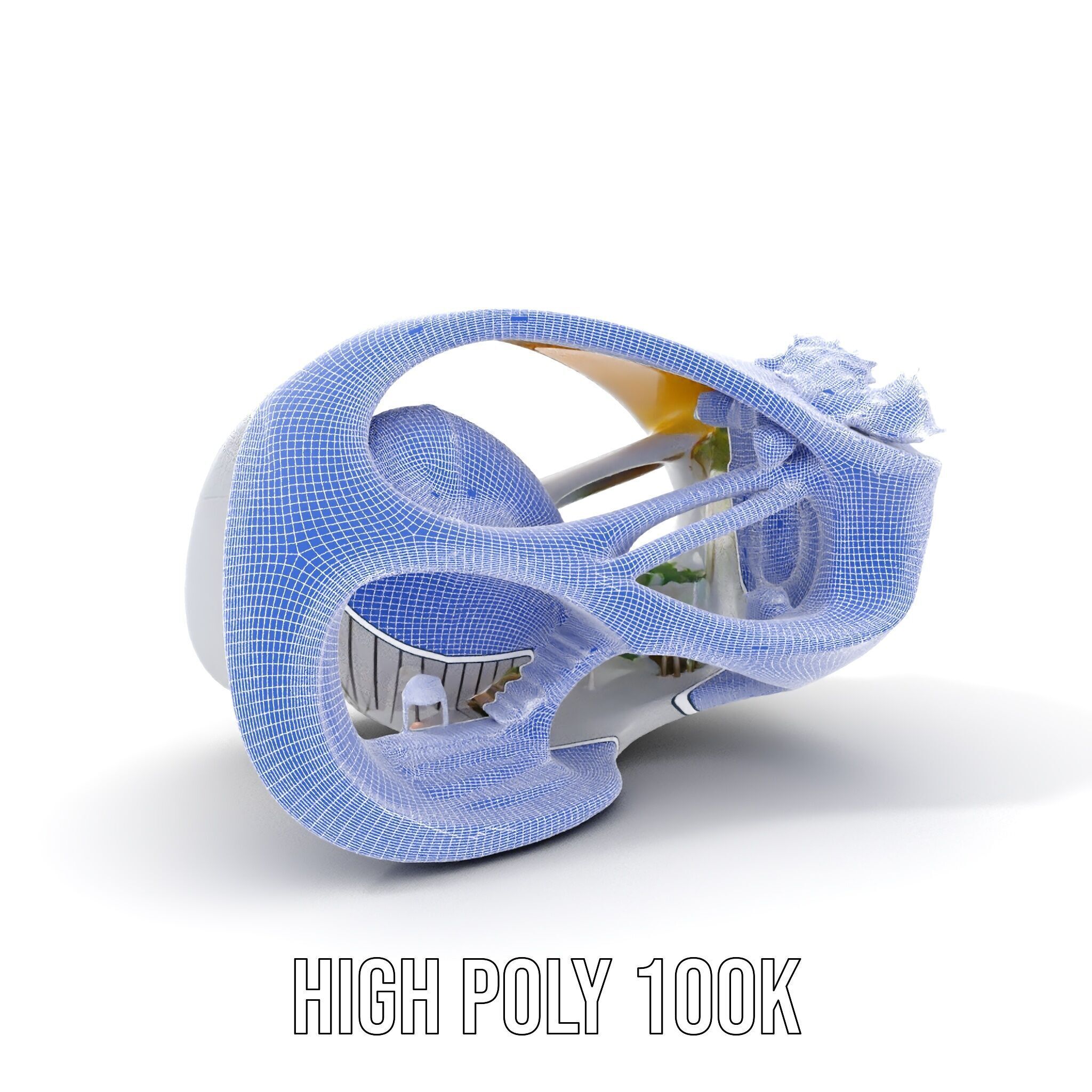 Futuristic Architectural Model Pack with Organic Design Low-poly 3D model_4