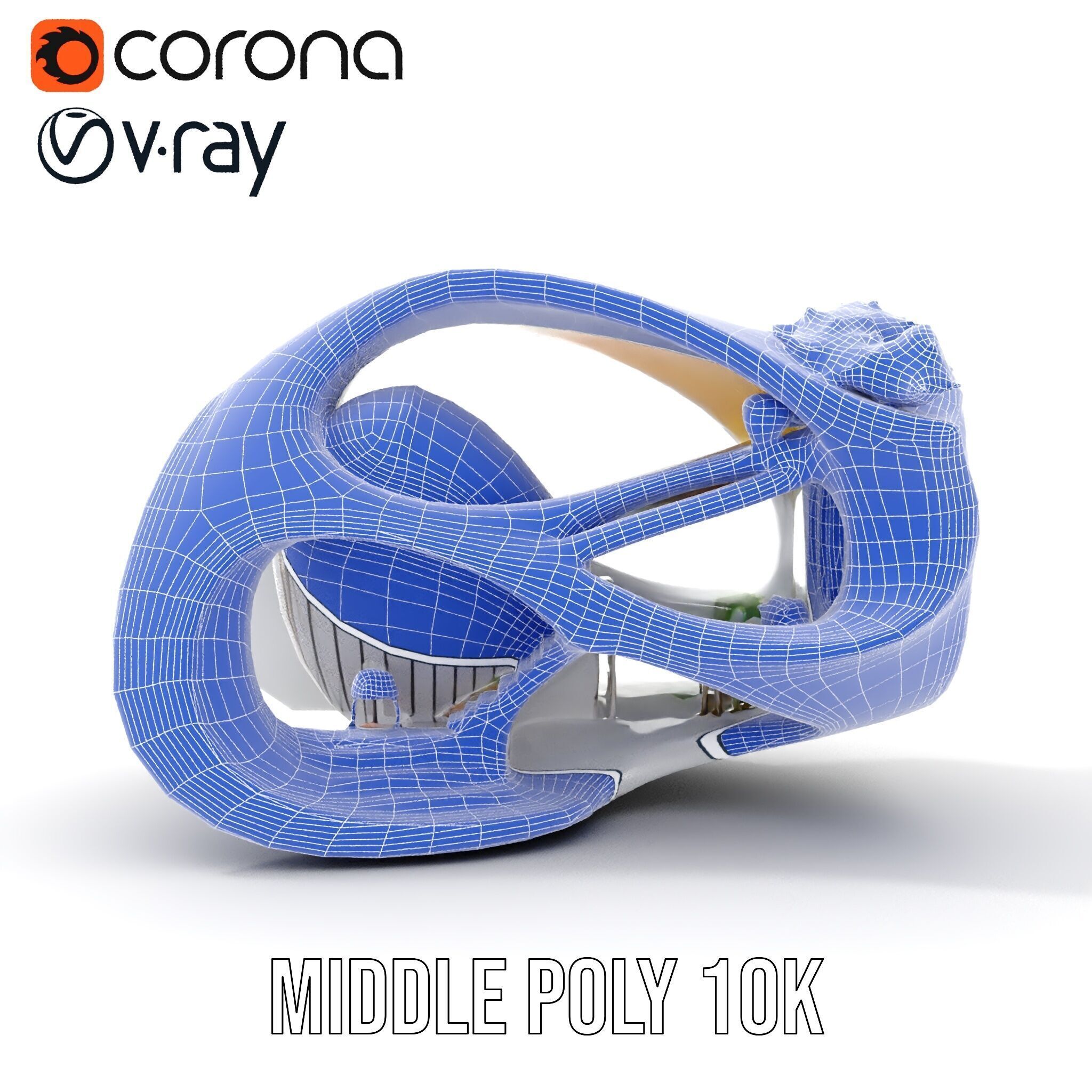 Futuristic Architectural Model Pack with Organic Design Low-poly 3D model_20