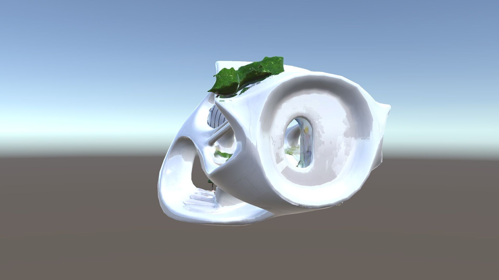 Futuristic Architectural Model Pack with Organic Design Low-poly 3D model_34