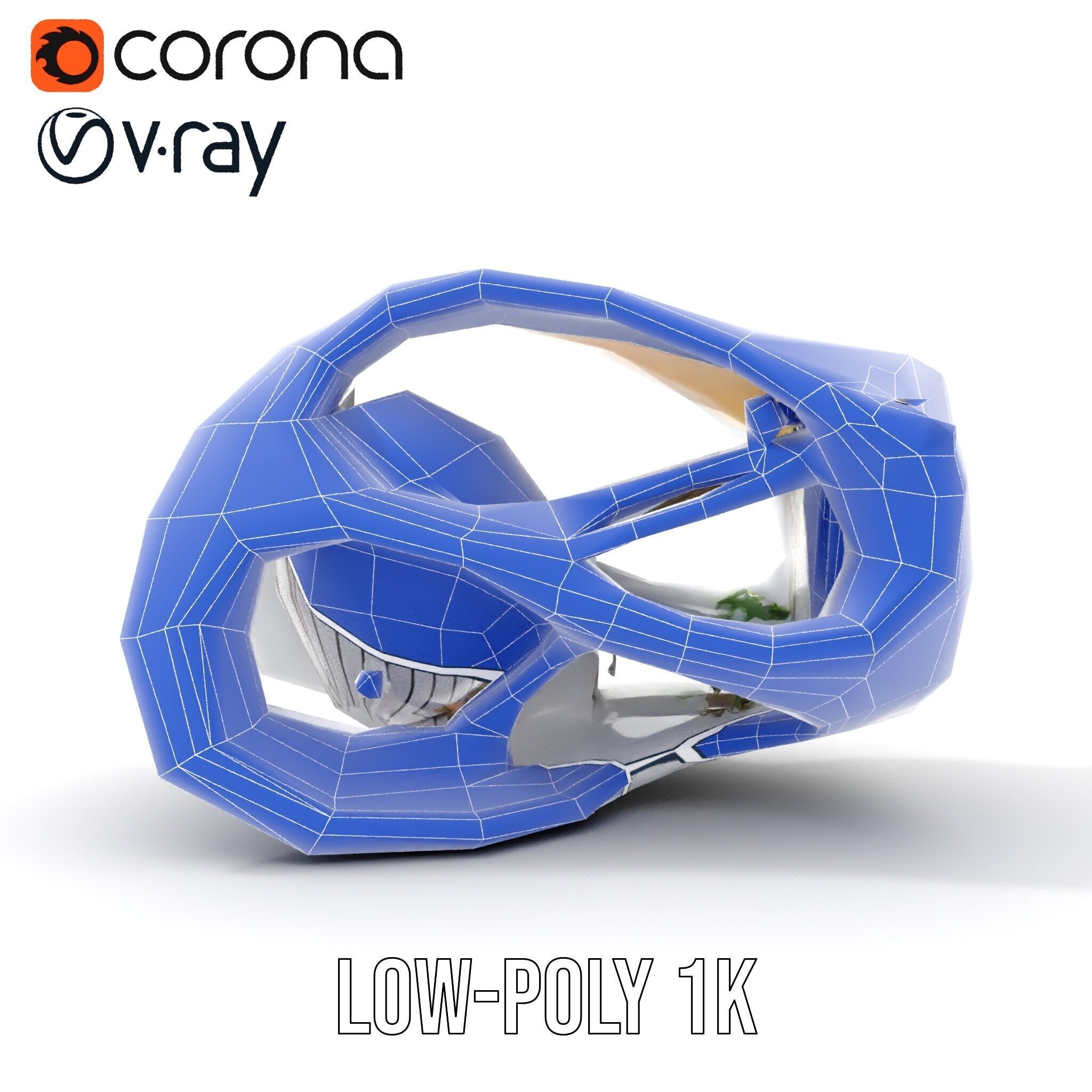 Futuristic Architectural Model Pack with Organic Design Low-poly 3D model_24