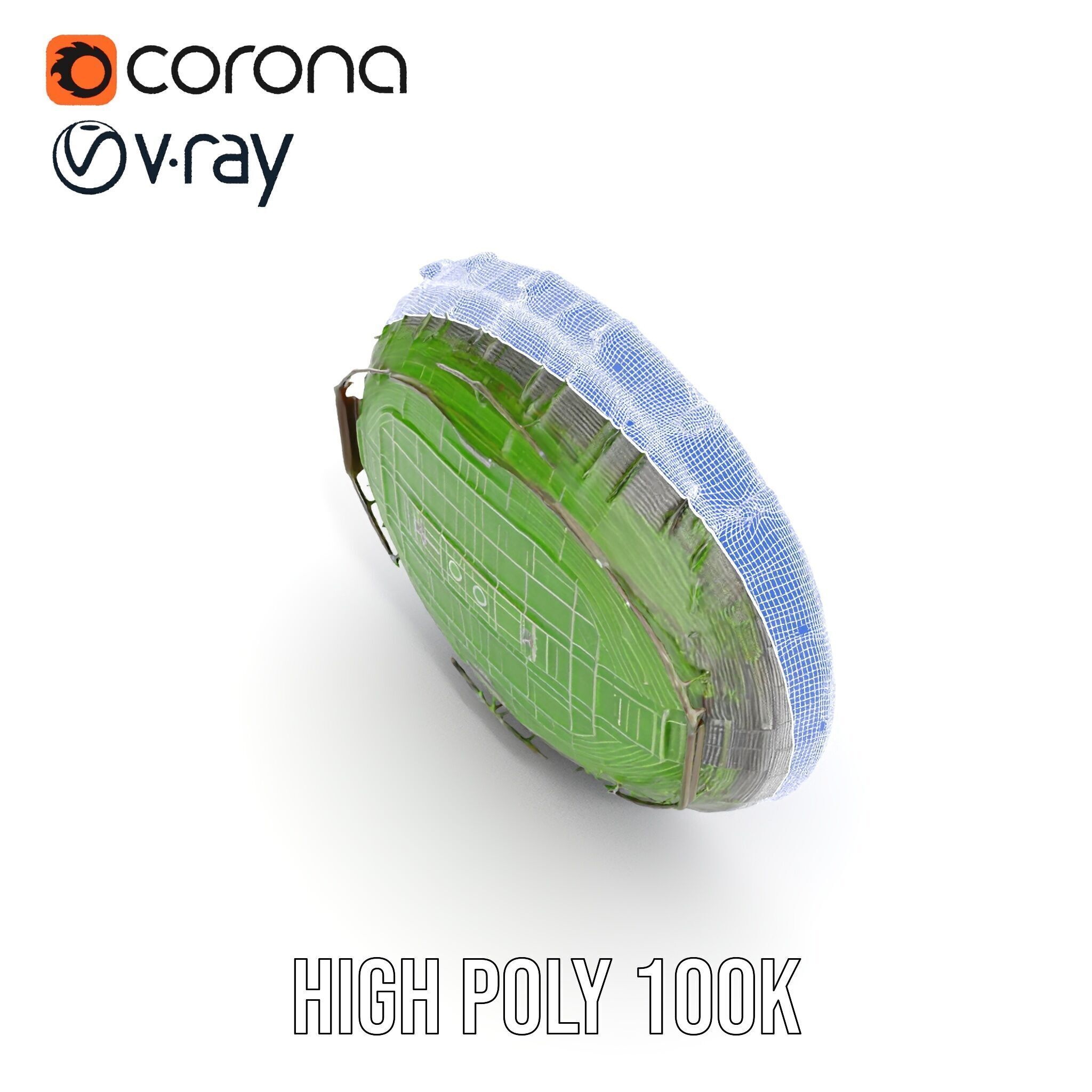 Football Stadium Arena D Model Pack Low-poly 3D model_27