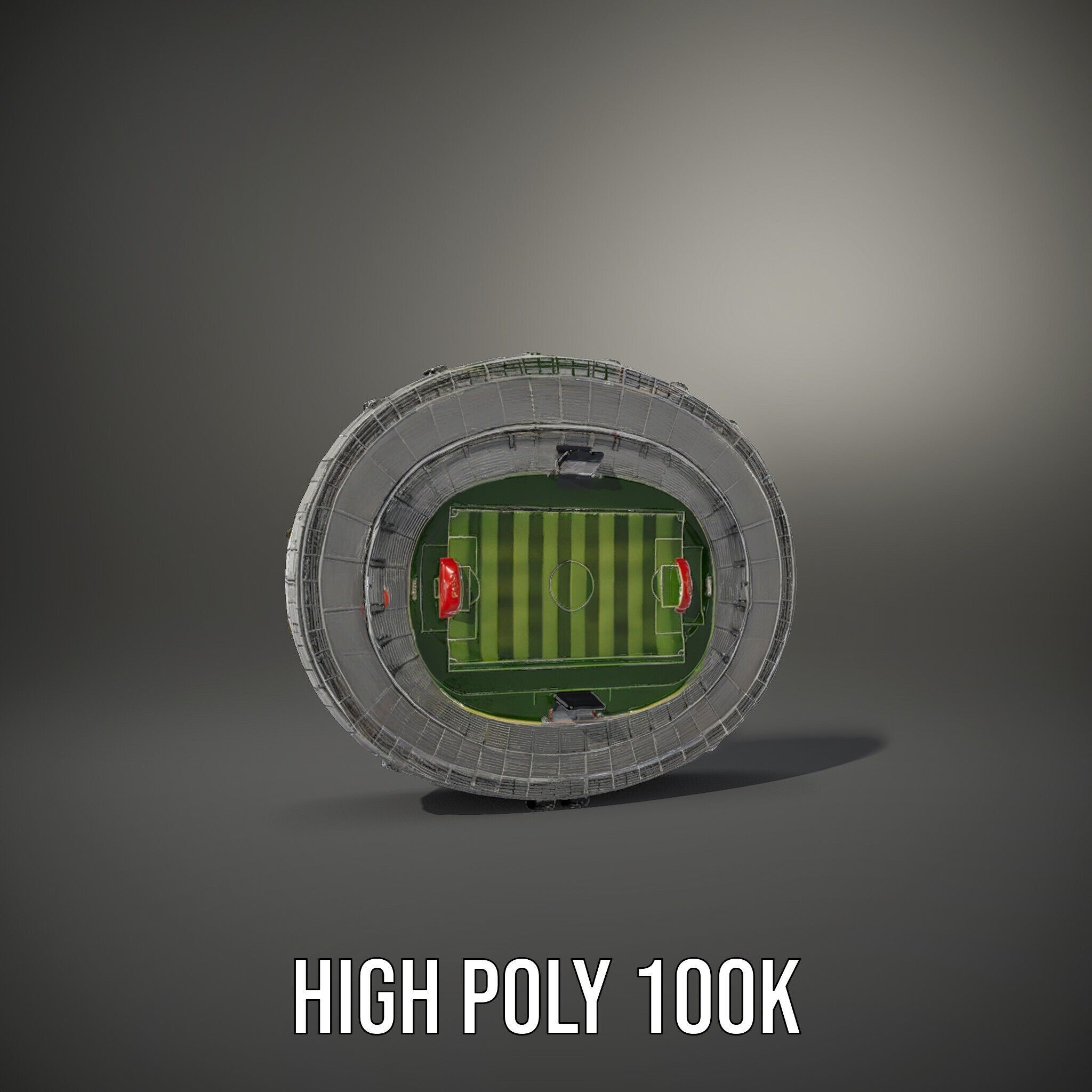 Football Stadium Arena D Model Pack Low-poly 3D model_8