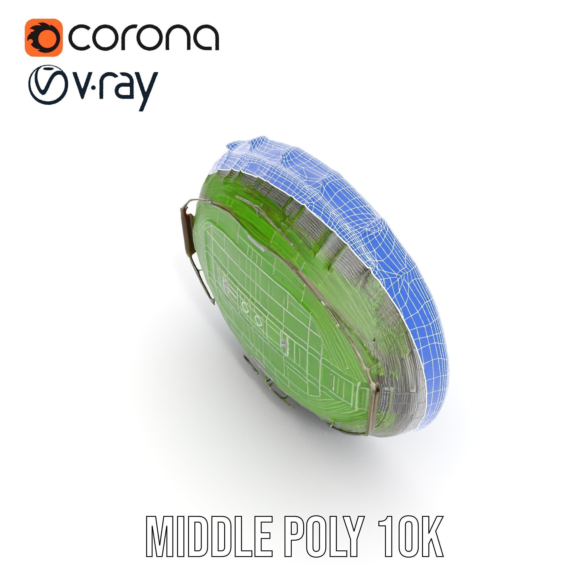 Football Stadium Arena D Model Pack Low-poly 3D model_12