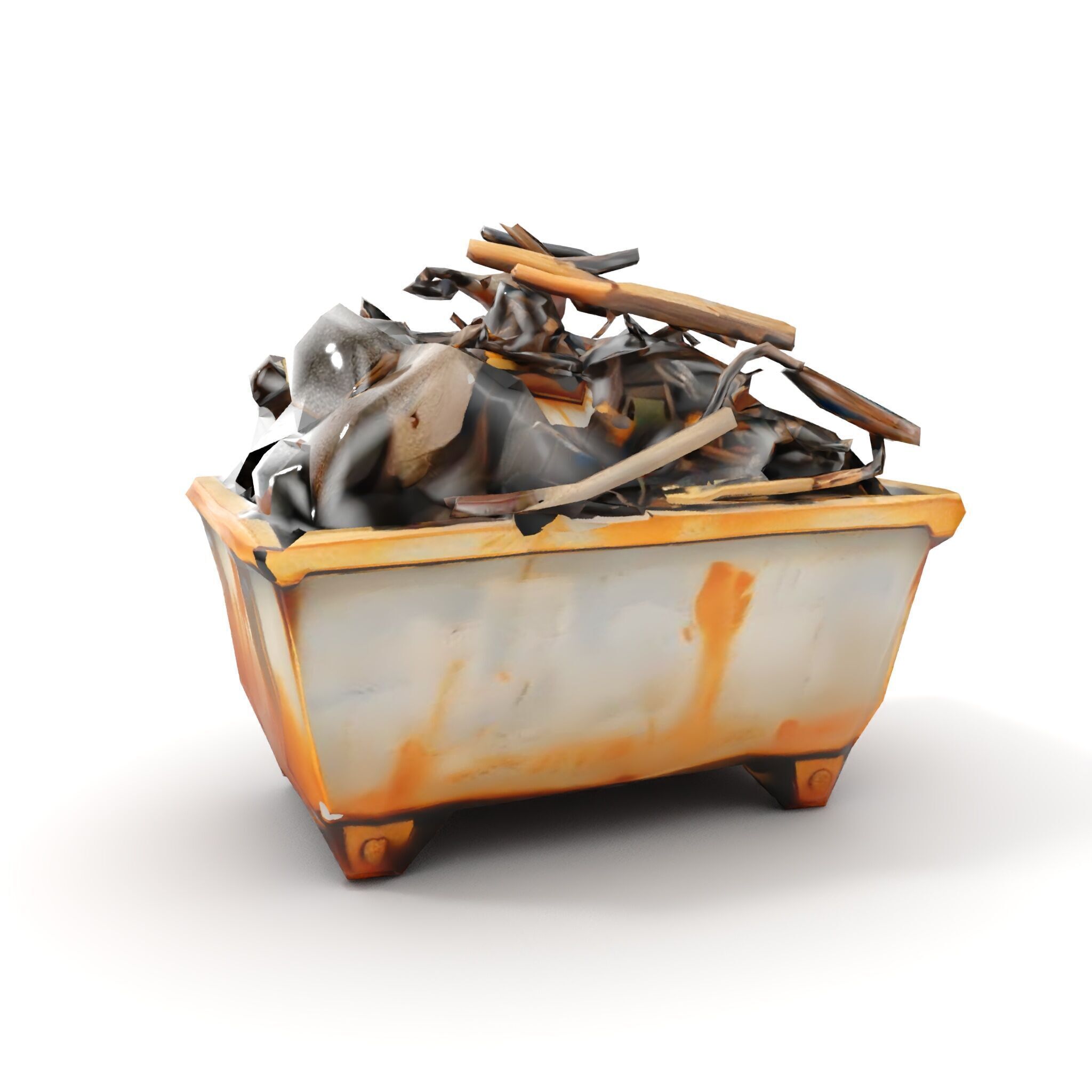 Construction Debris Container Model Pack Low-poly 3D model_19