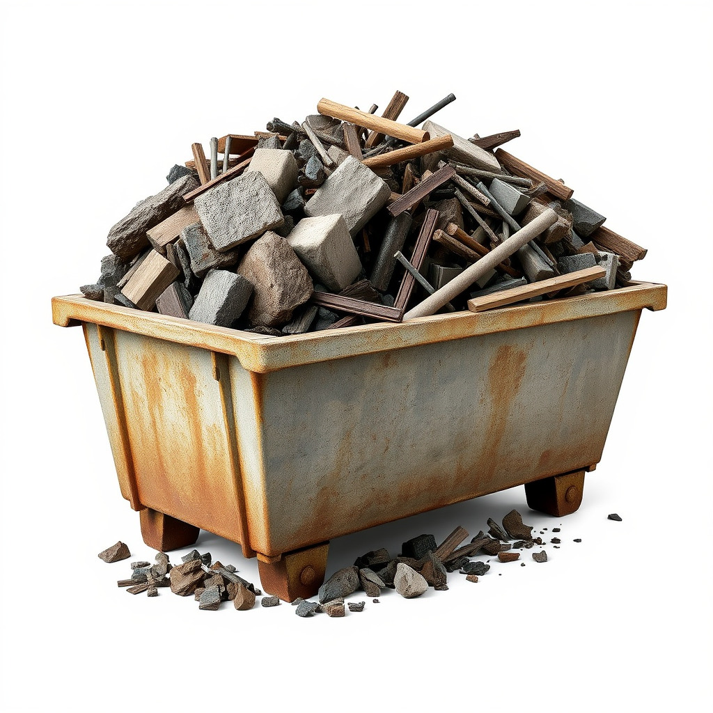 Construction Debris Container Model Pack Low-poly 3D model_3