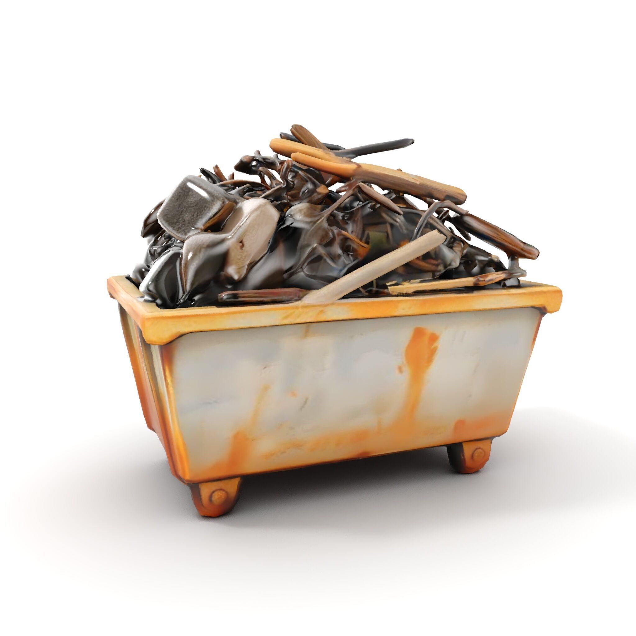 Construction Debris Container Model Pack Low-poly 3D model_18