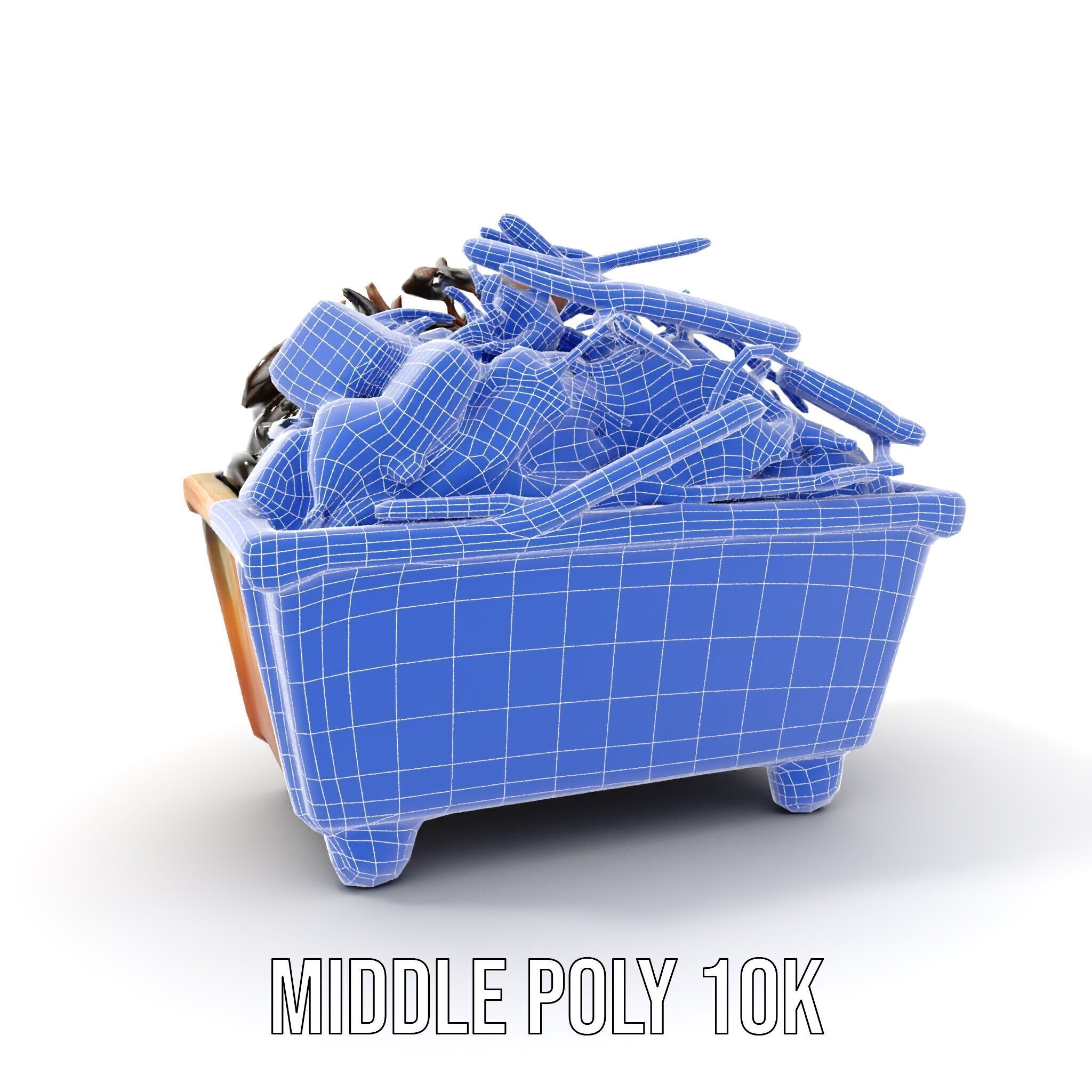 Construction Debris Container Model Pack Low-poly 3D model_25