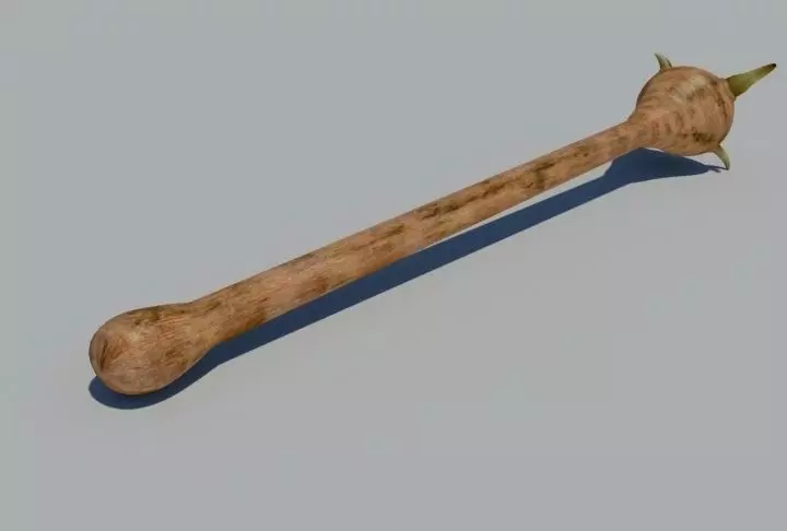 Mace for troll Low-poly 3D model_0