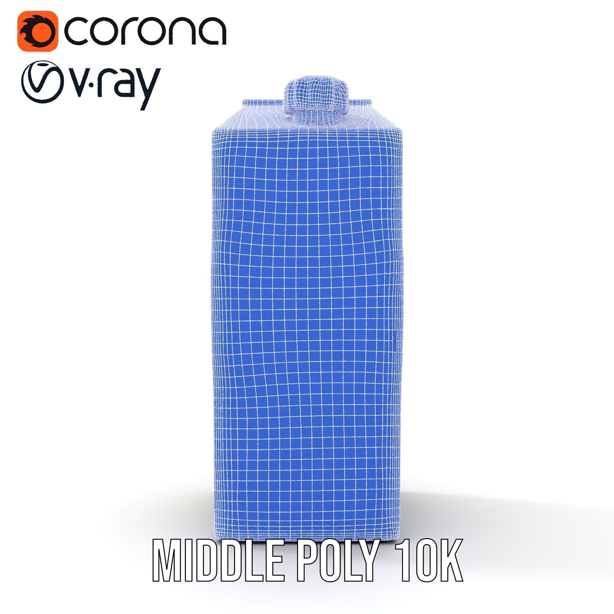 Juice Carton Character Model Pack Low-poly 3D model_32