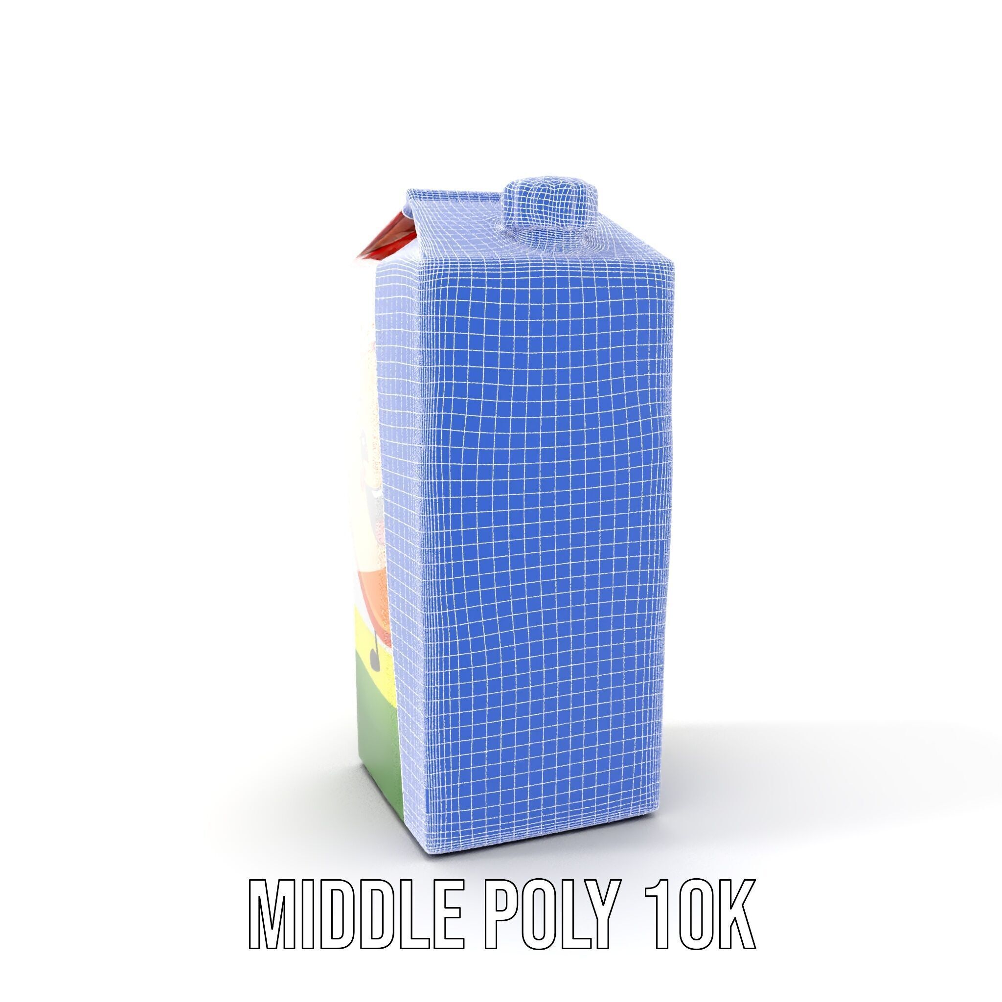 Juice Carton Character Model Pack Low-poly 3D model_21
