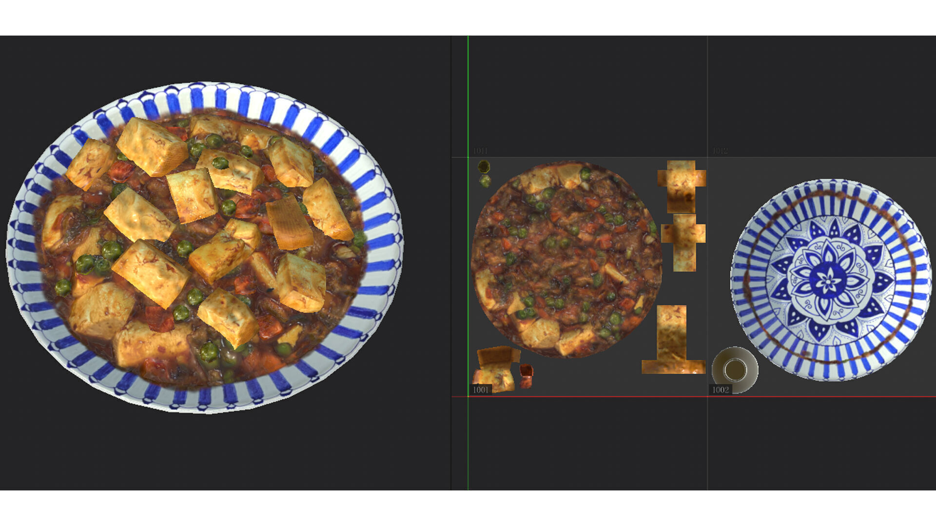 chinese food Low-poly 3D model_9