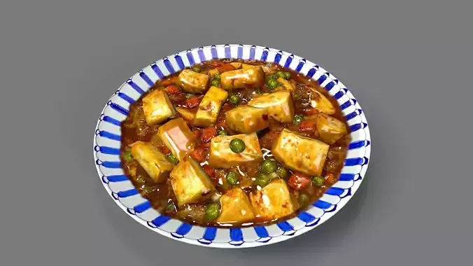 chinese food Low-poly 3D model