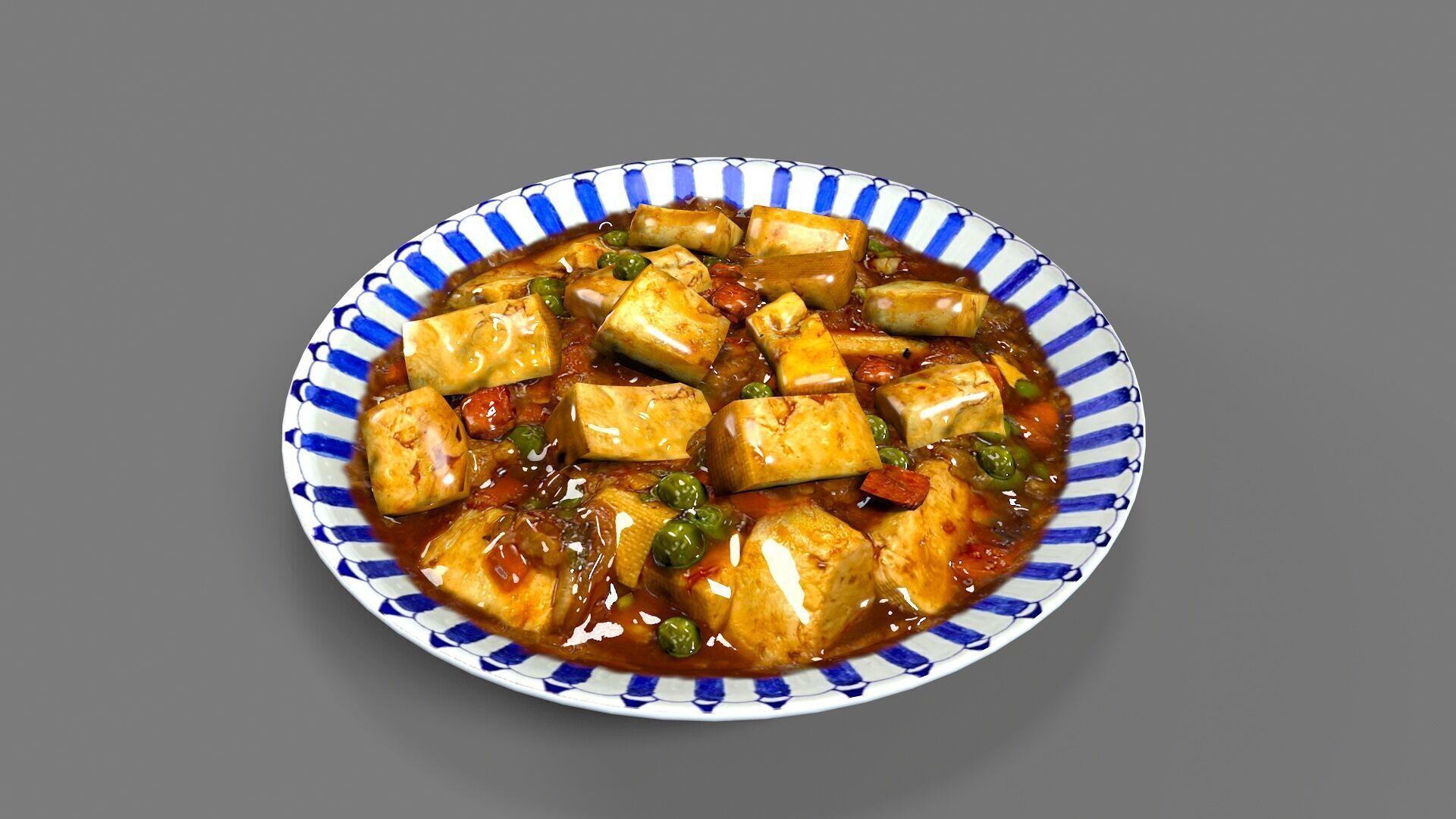 chinese food Low-poly 3D model_4