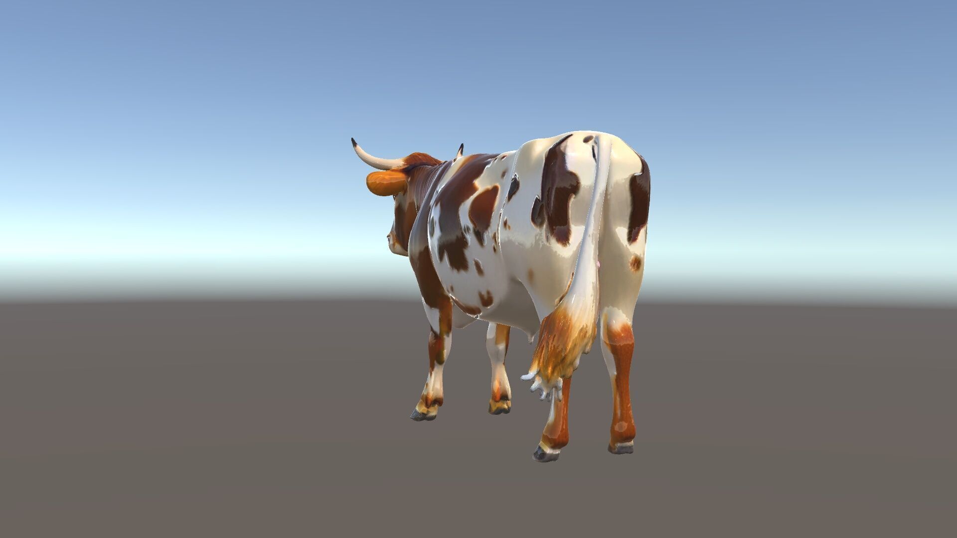 Realistic Farm Animal Cow Model Pack Low-poly 3D model_6
