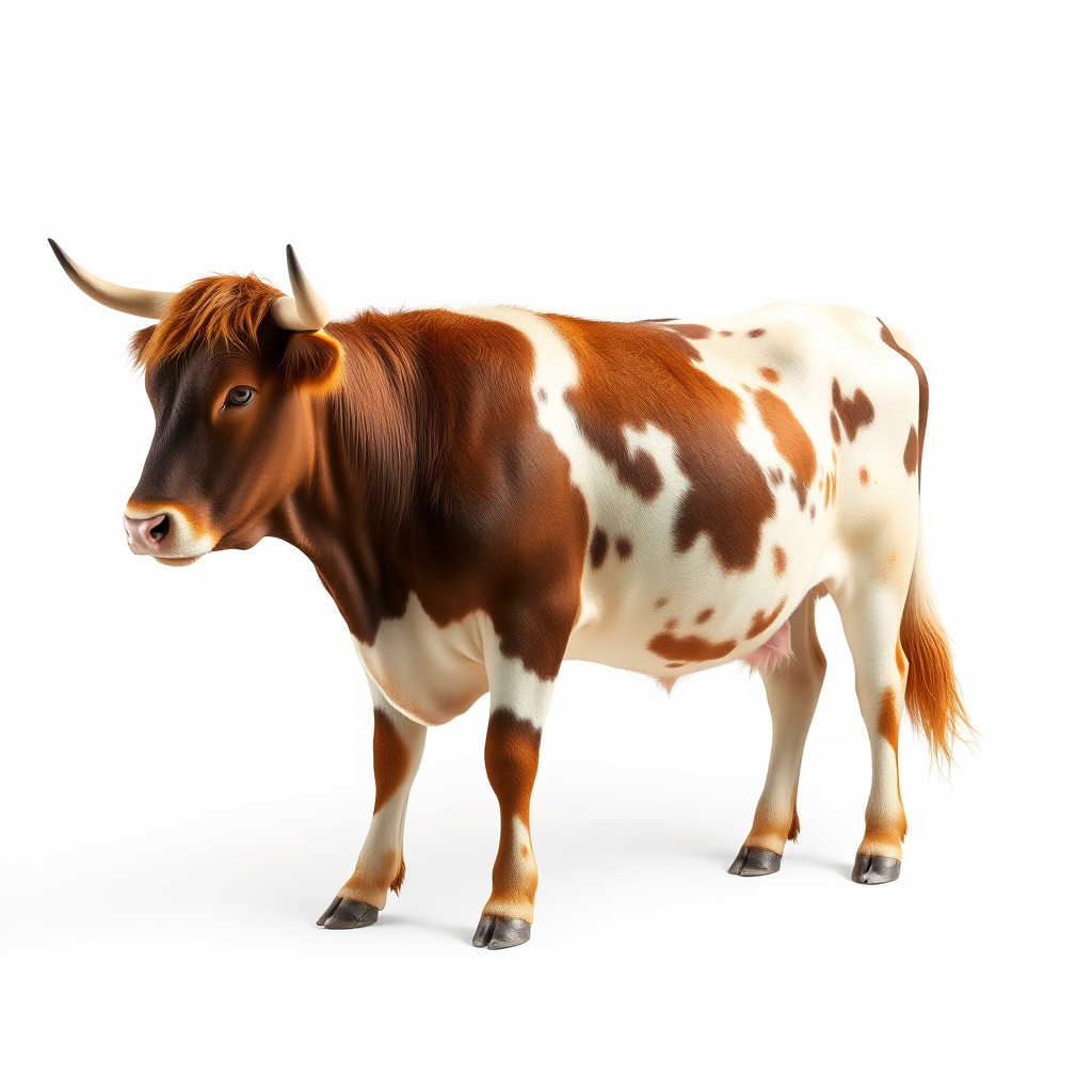 Realistic Farm Animal Cow Model Pack Low-poly 3D model_3