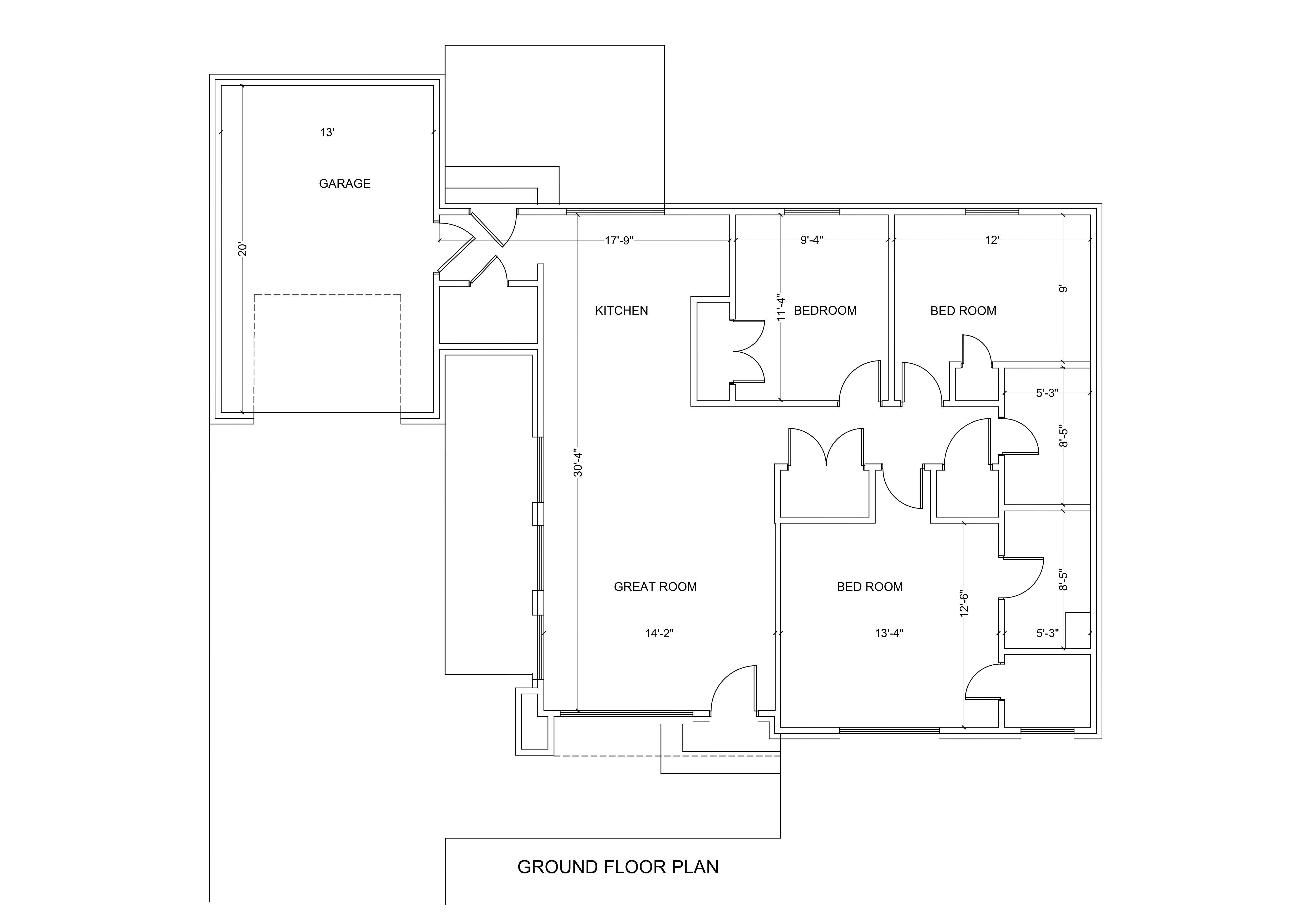 Modern Three Bedroom House  Complete 3D Model  Drawing Rendering 3D model_10