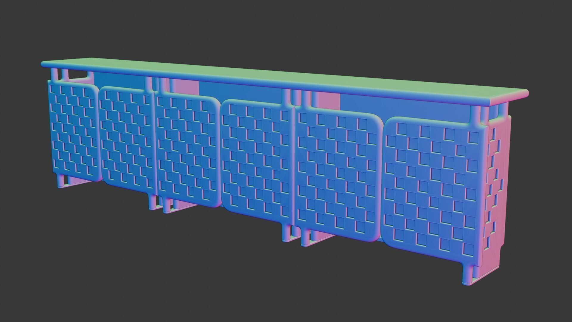 Modern Cabinet Off-Grid 3D model_12