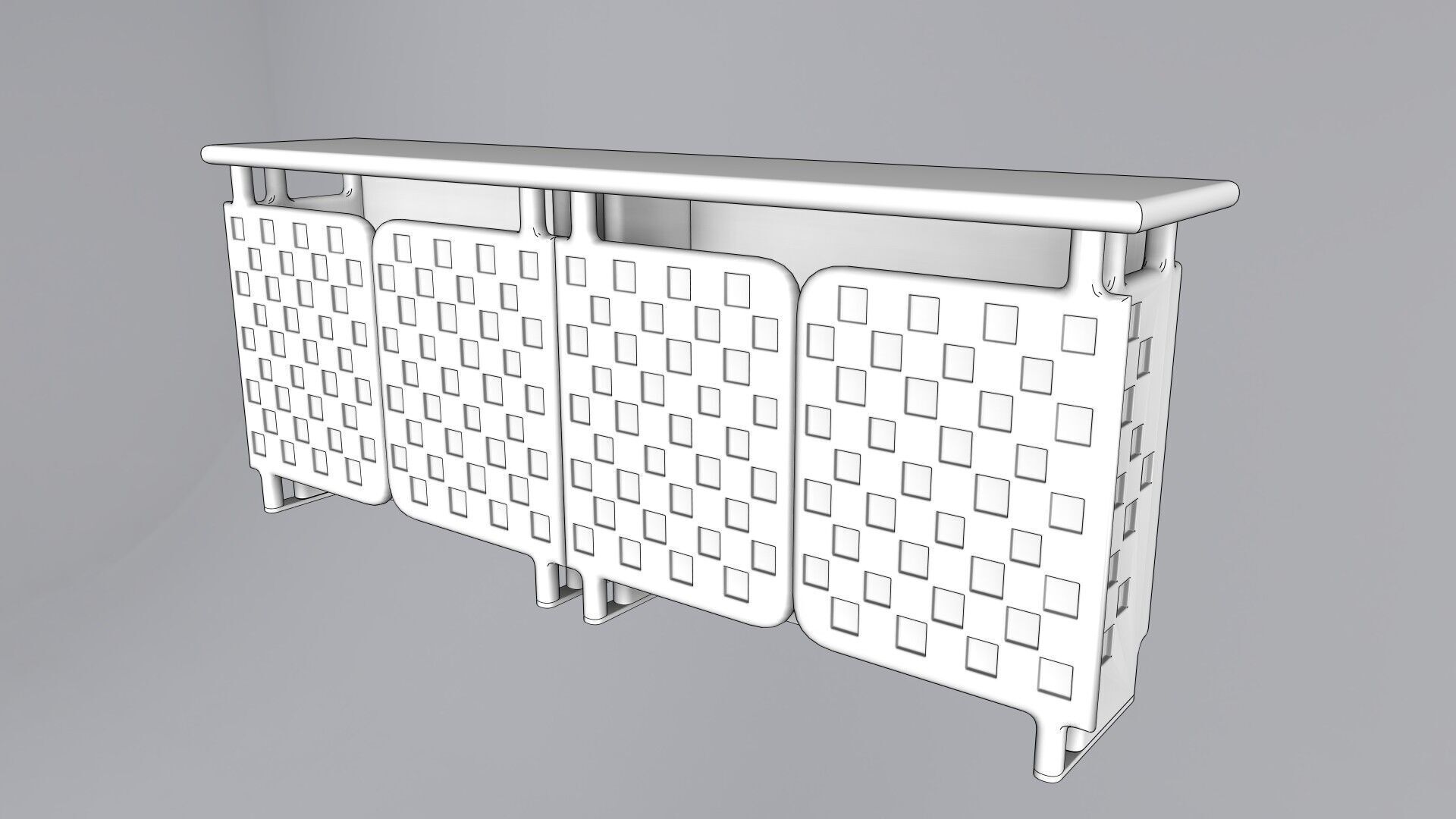 Modern Cabinet Off-Grid 3D model_7