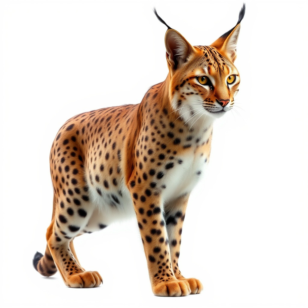 Realistic Lynx Model Pack with Detailed Fur Low-poly 3D model_2
